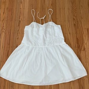 White flowy summer dress